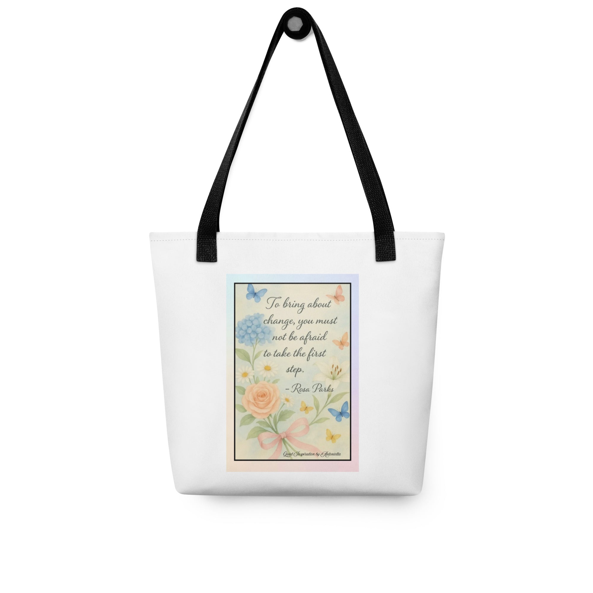 “ To bring about change…” Tote bag