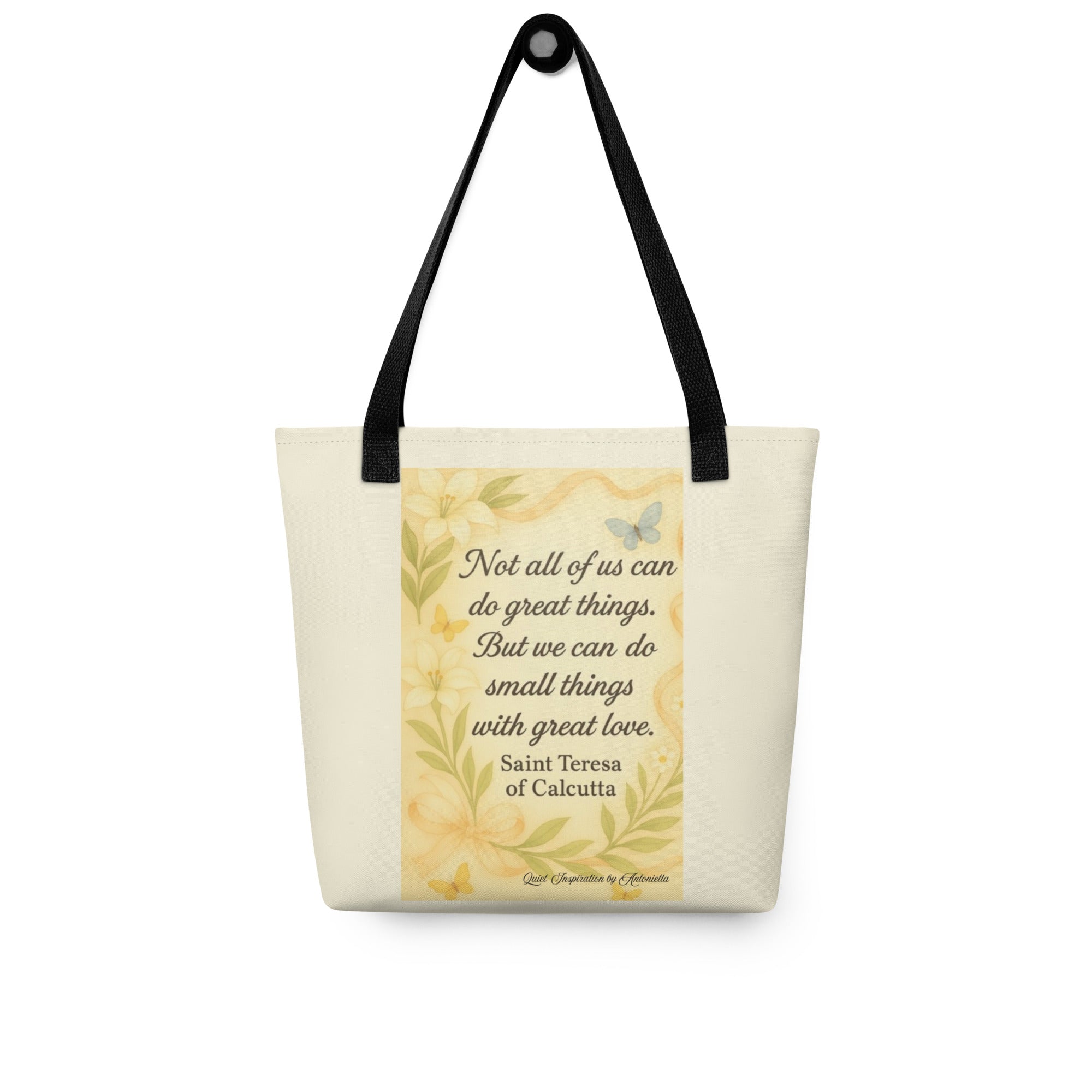 Small Things With Great Love Inspirational Tote bag