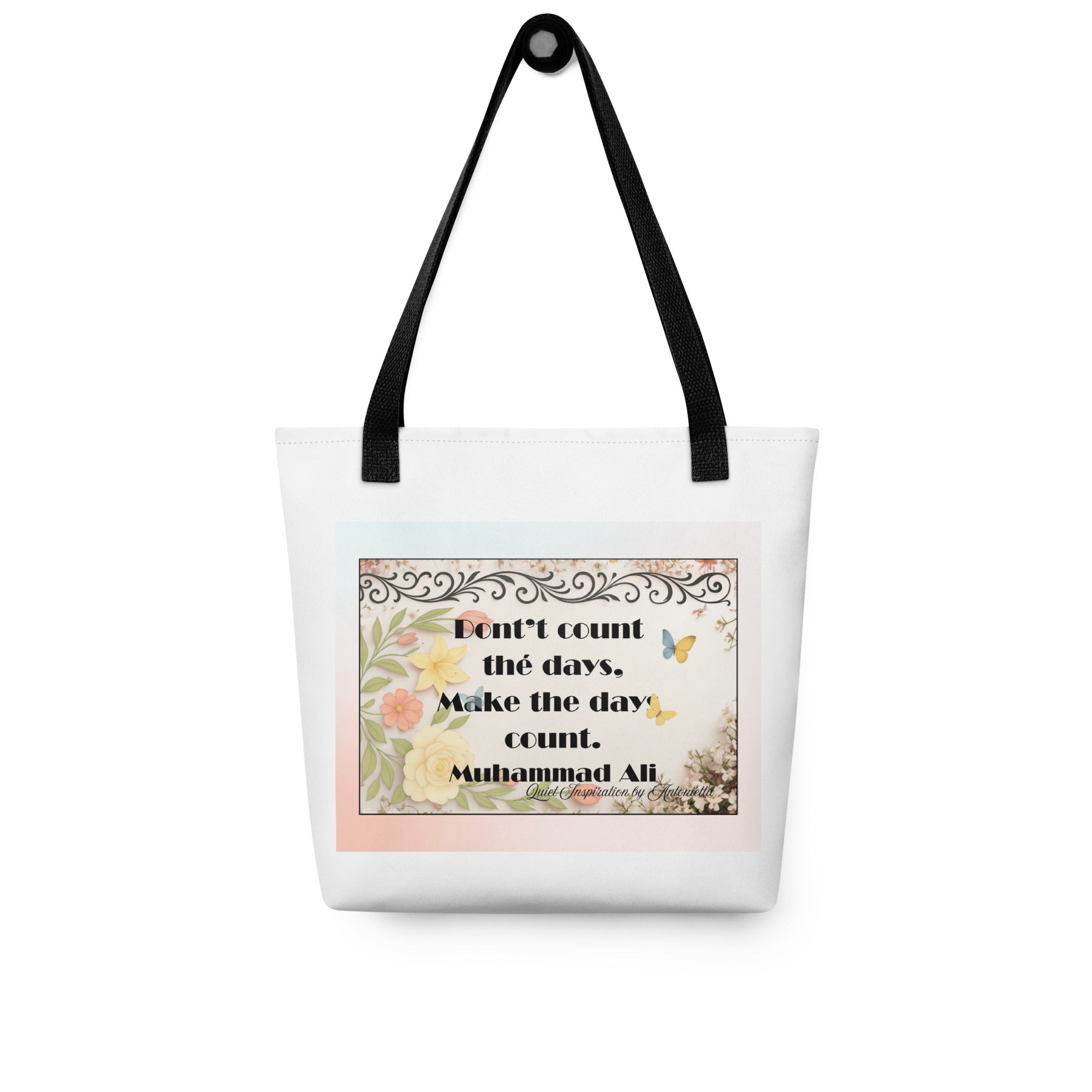 Live Deliberately Inspirational  Tote bag