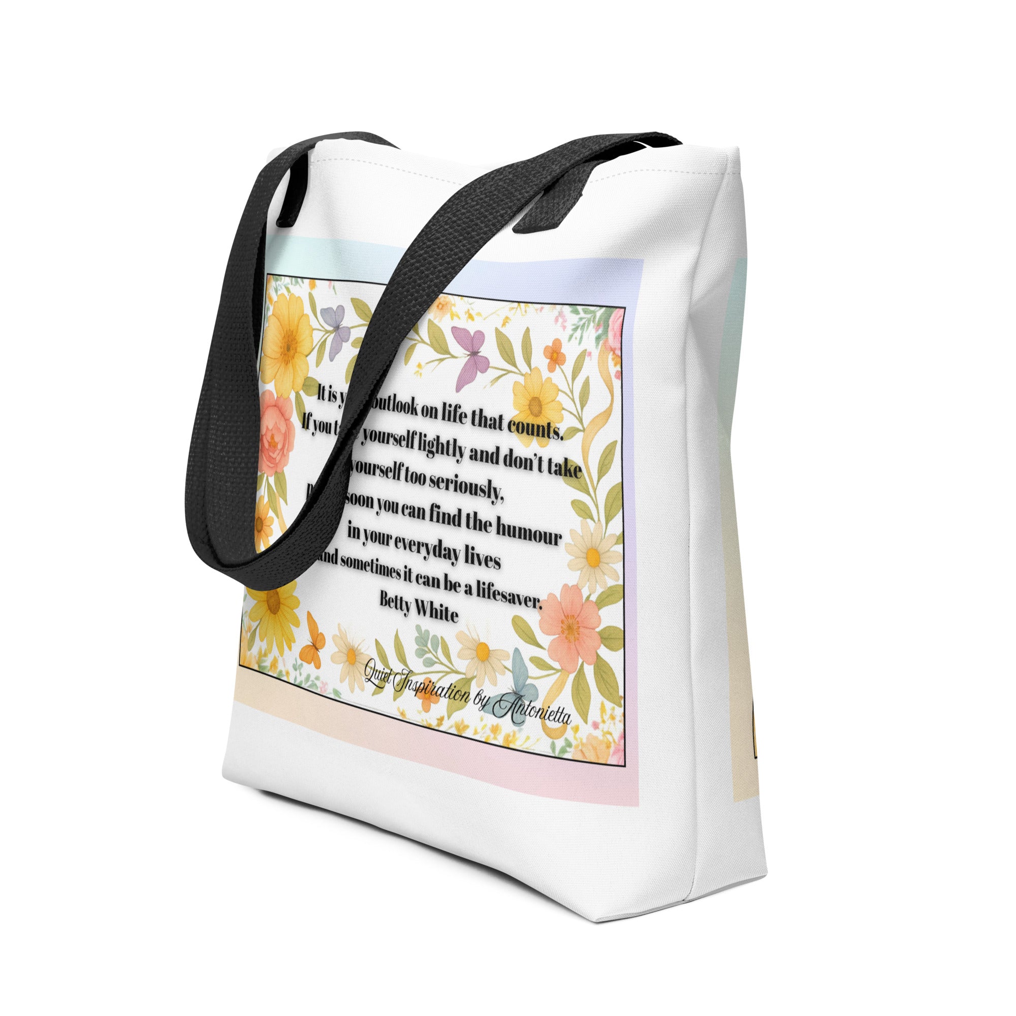 Humour is a Quiet Kind of Strength Inspirational Tote bag