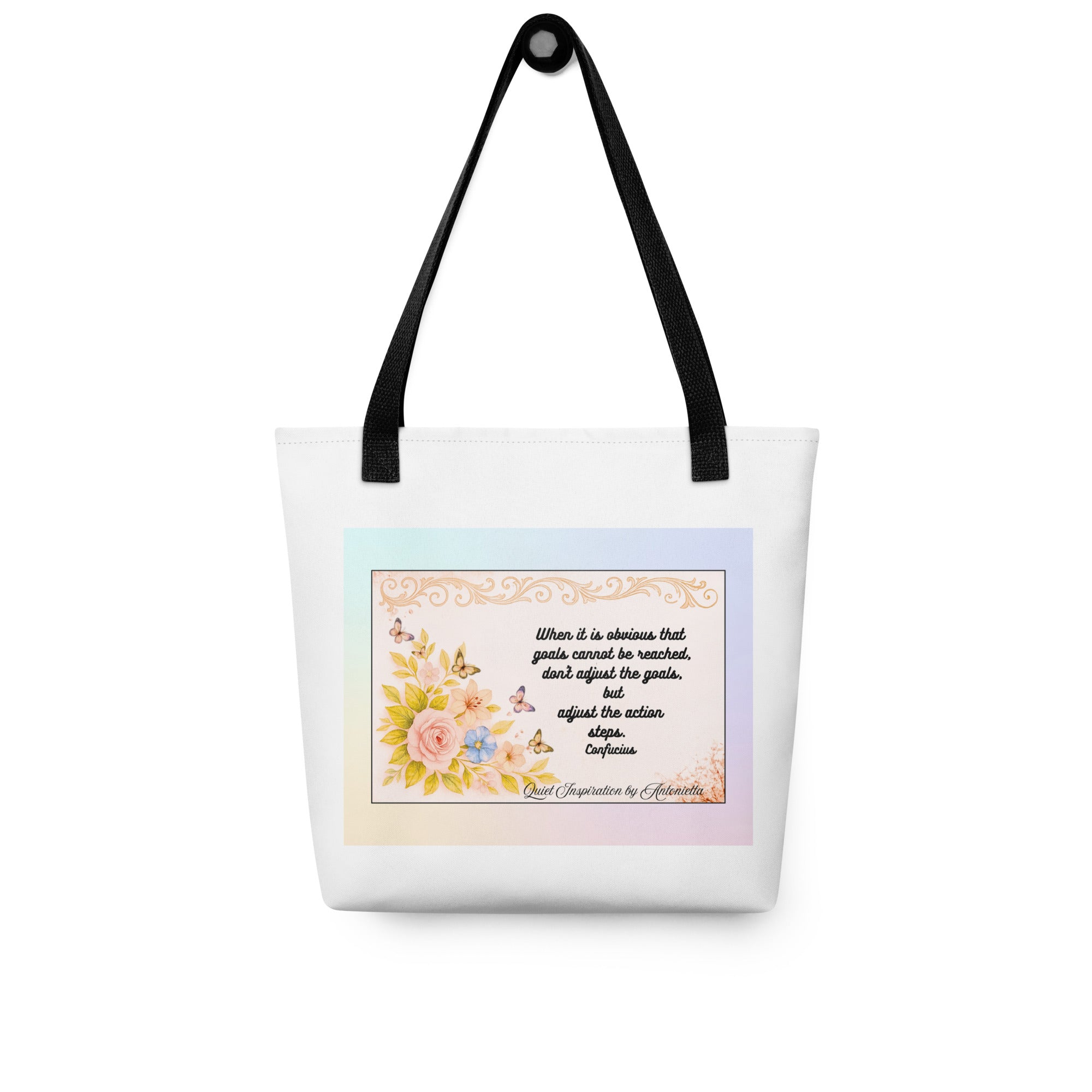 Adapt,Adjust, Move Forward Inspirational  Tote bag