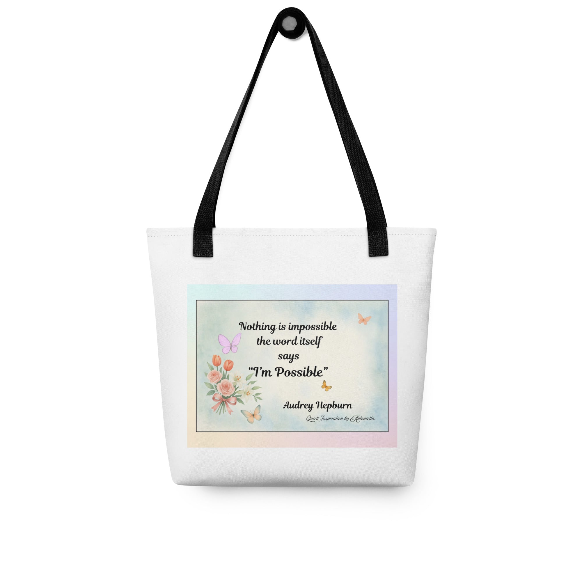 Nothing Is Impossible Inspirational Tote bag