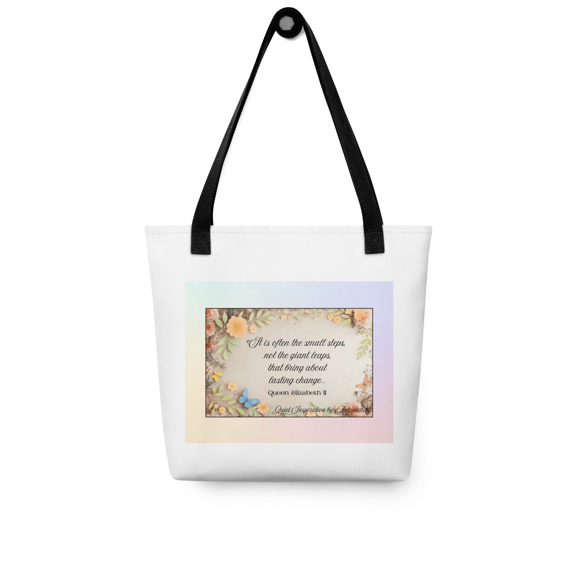 Small Steps Matter Inspirational Tote bag