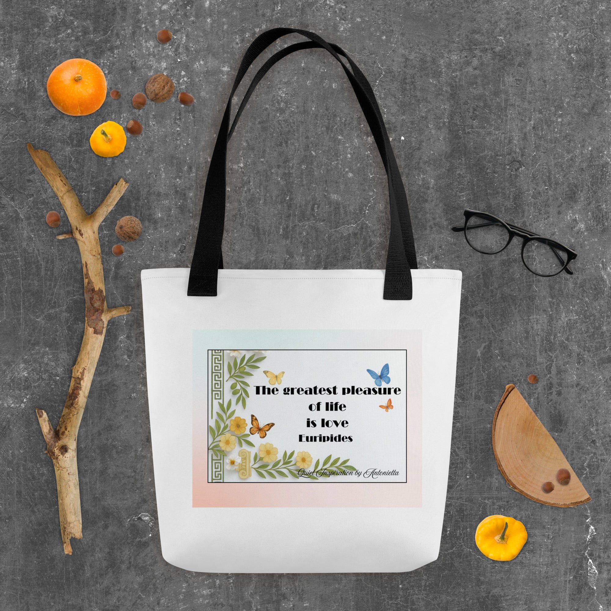 Life’s Greatest Pleasure Inspirational Tote bag
