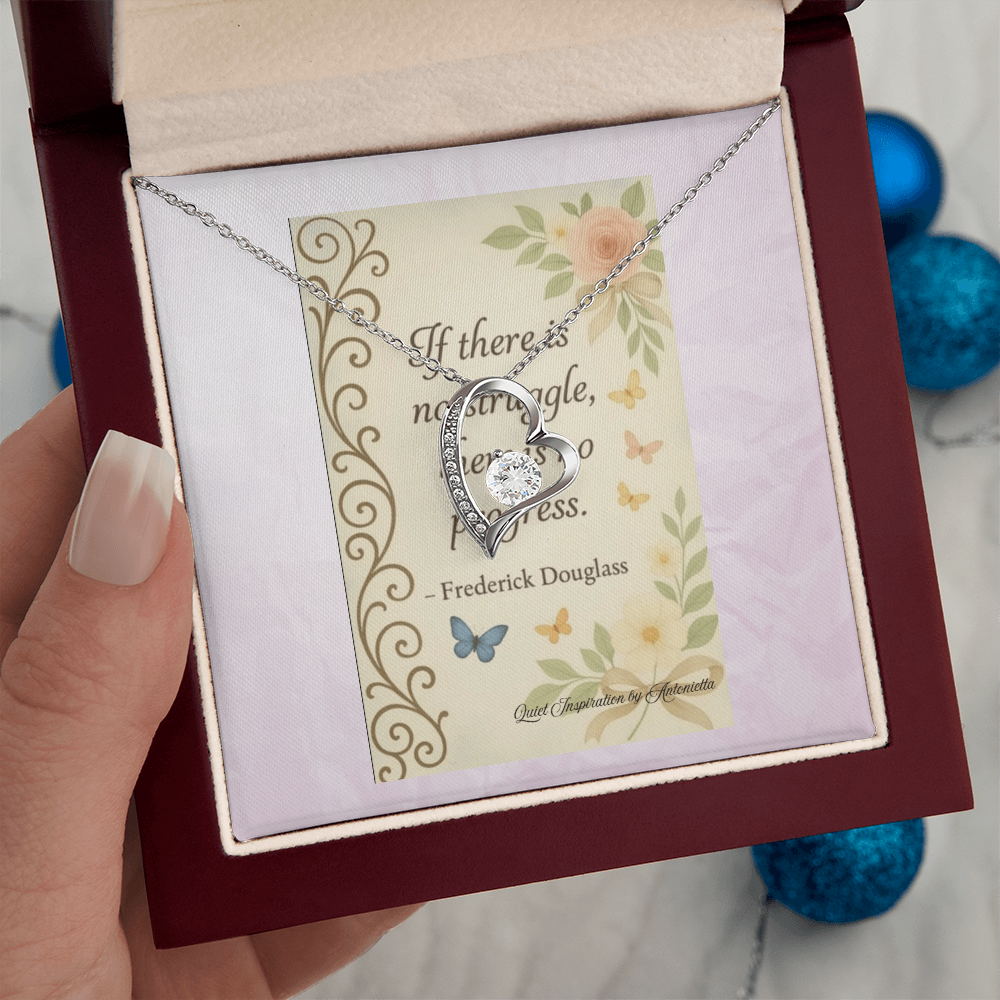 Forever Love Necklace – Inspirational Encouragement Gift for Her | Strength & Hope Jewelry