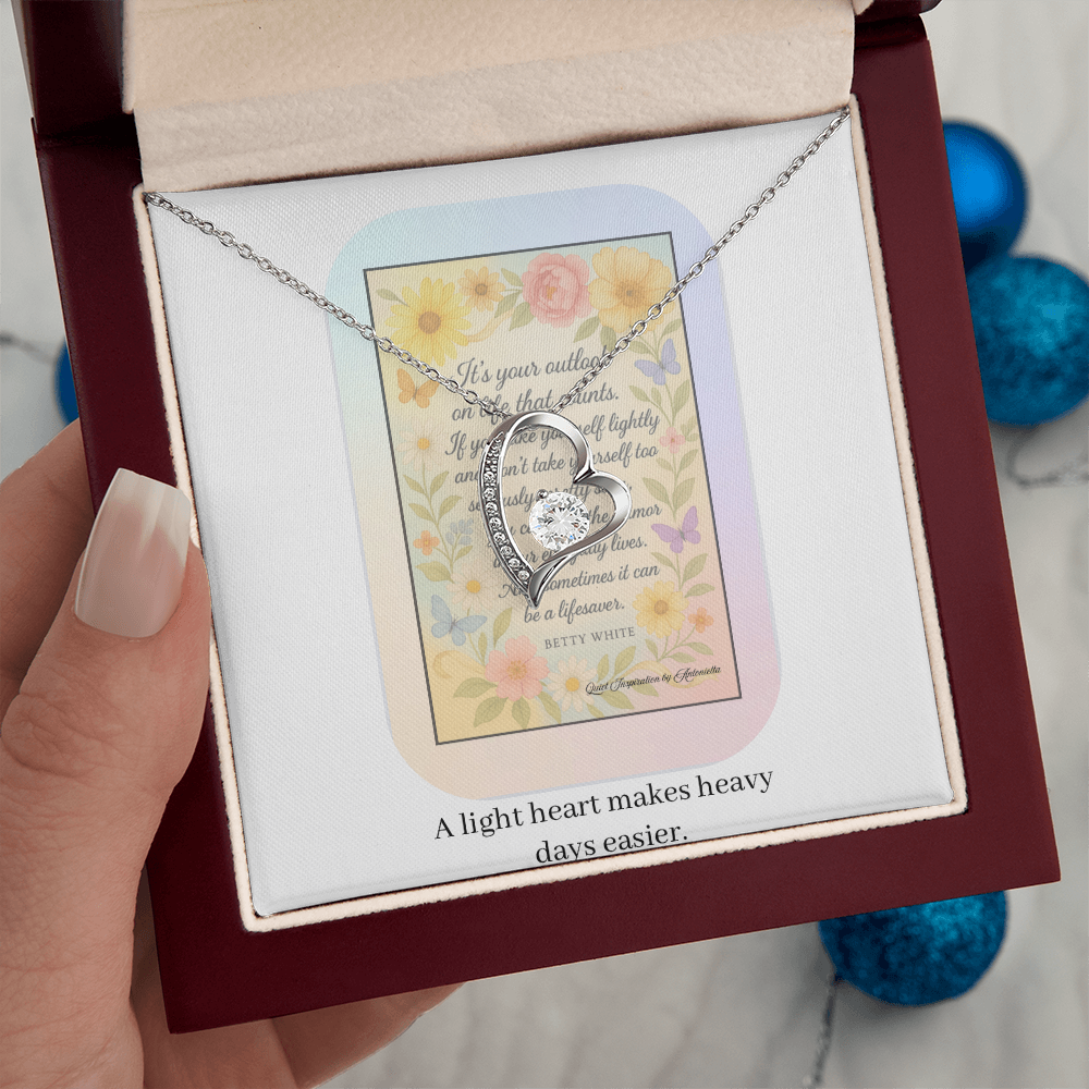Inspirational Encouragement Necklace for Women – Motivational Gift About Strength, Perspective & Finding Joy in Hard Times
