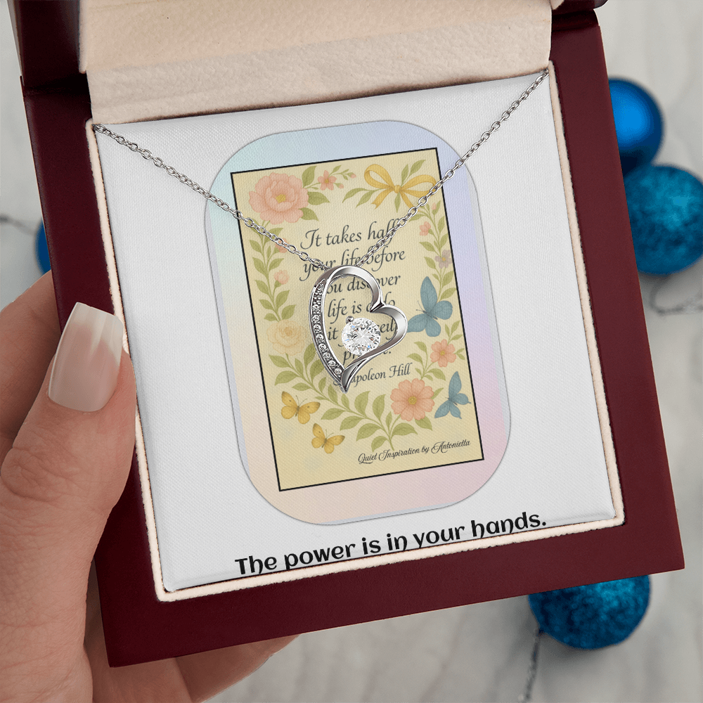 Motivational Gift for Women – Self Growth Necklace for Reinvention, Confidence & Taking Control of Your Life