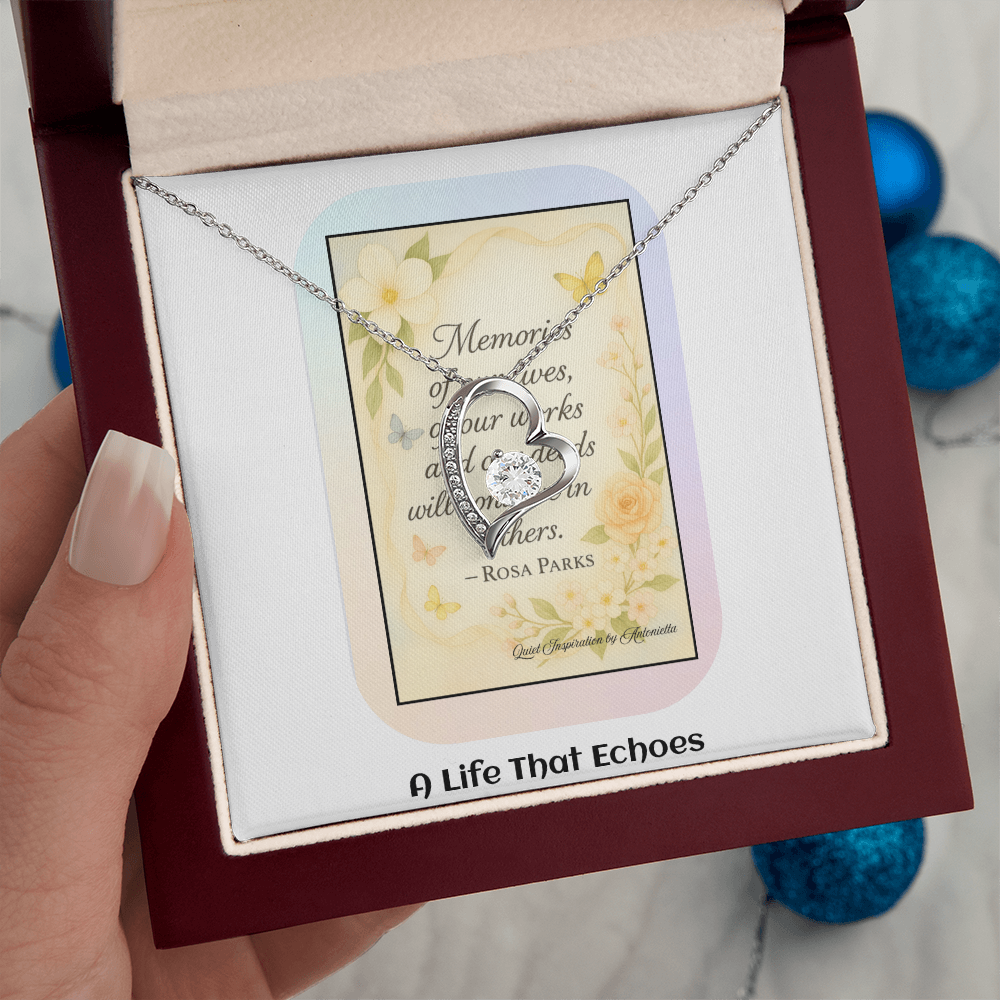 Encouragement Necklace for Women – Meaningful Gift About Legacy, Memories & Making a Difference