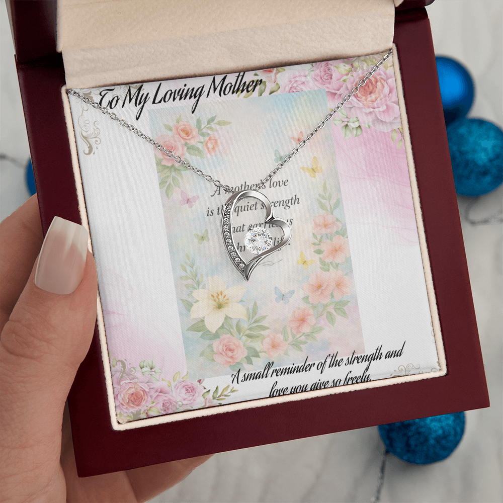 Gift for Mom That Says I Love You Without Words 💖 Keepsake Necklace