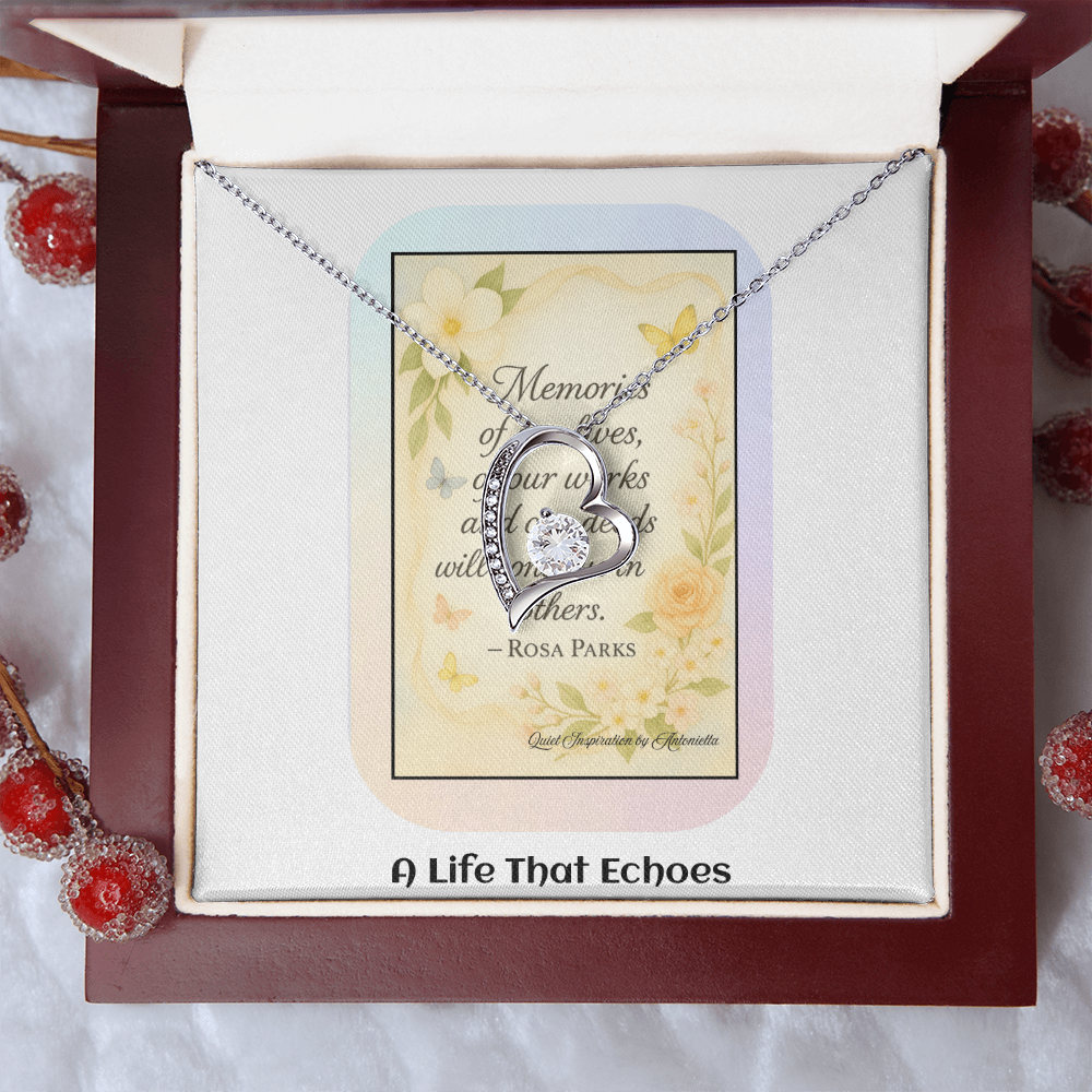 Encouragement Necklace for Women – Meaningful Gift About Legacy, Memories & Making a Difference