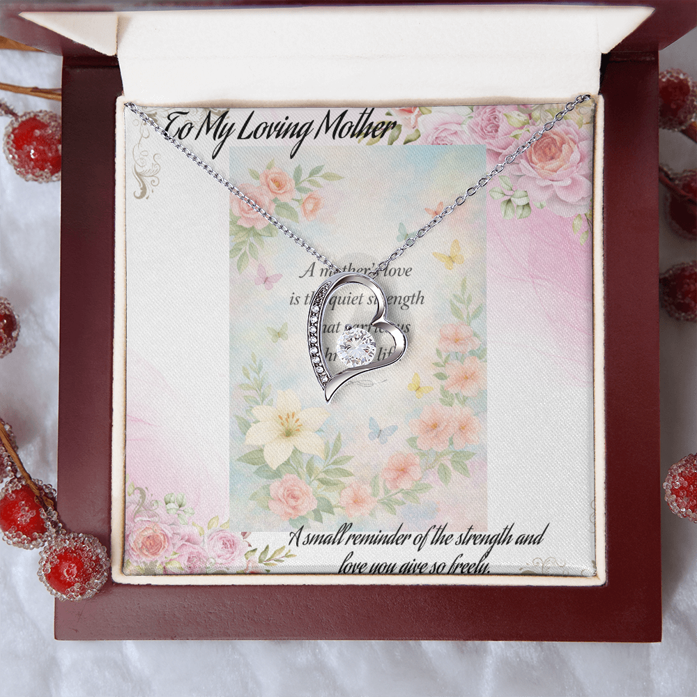 Gift for Mom That Says I Love You Without Words 💖 Keepsake Necklace