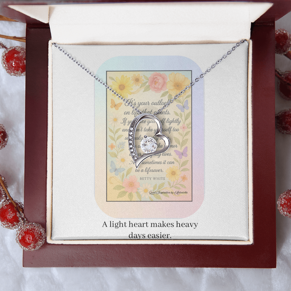 Inspirational Encouragement Necklace for Women – Motivational Gift About Strength, Perspective & Finding Joy in Hard Times