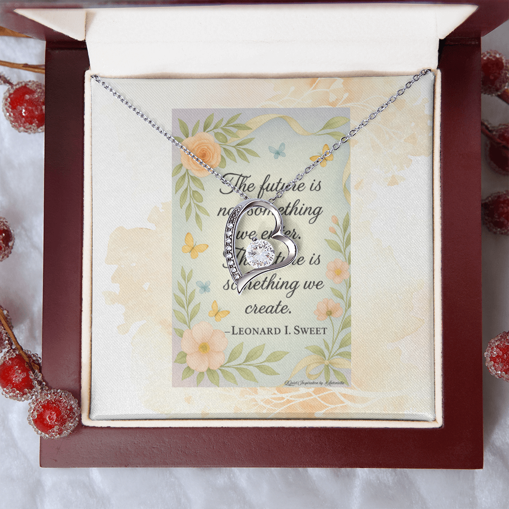 Inspirational Future Necklace for Women – “Create Your Future” Motivational Gift | Encouragement Jewelry for New Beginnings