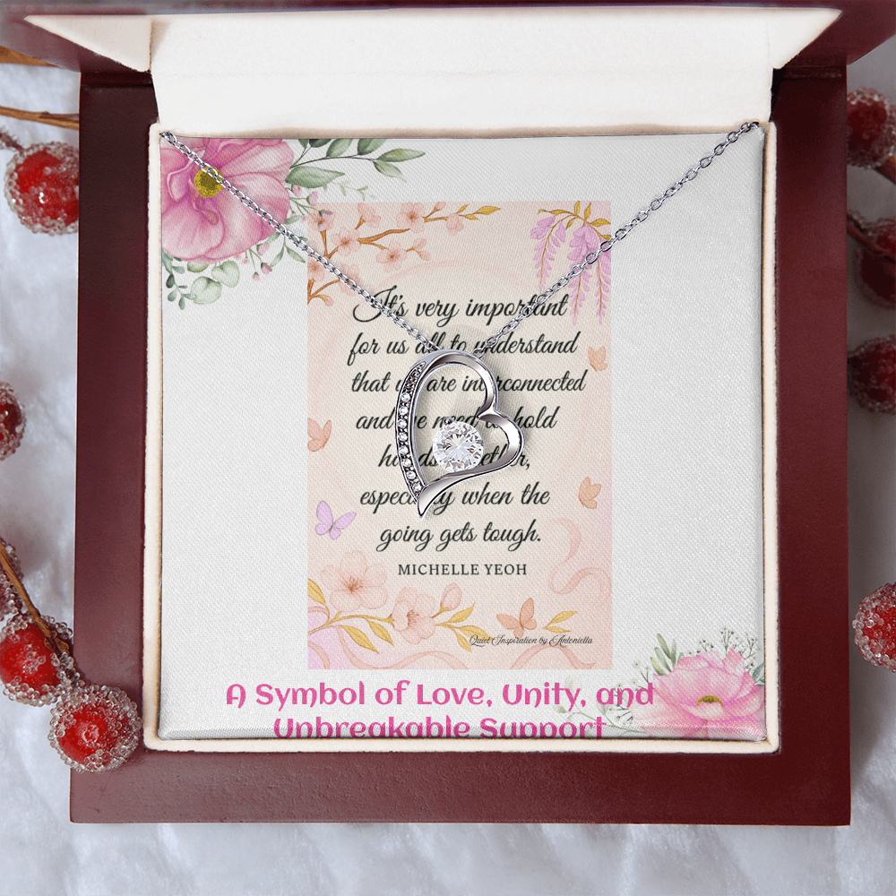 Elegant Heart Necklace for Women – Meaningful Love & Support Gift for Someone Special