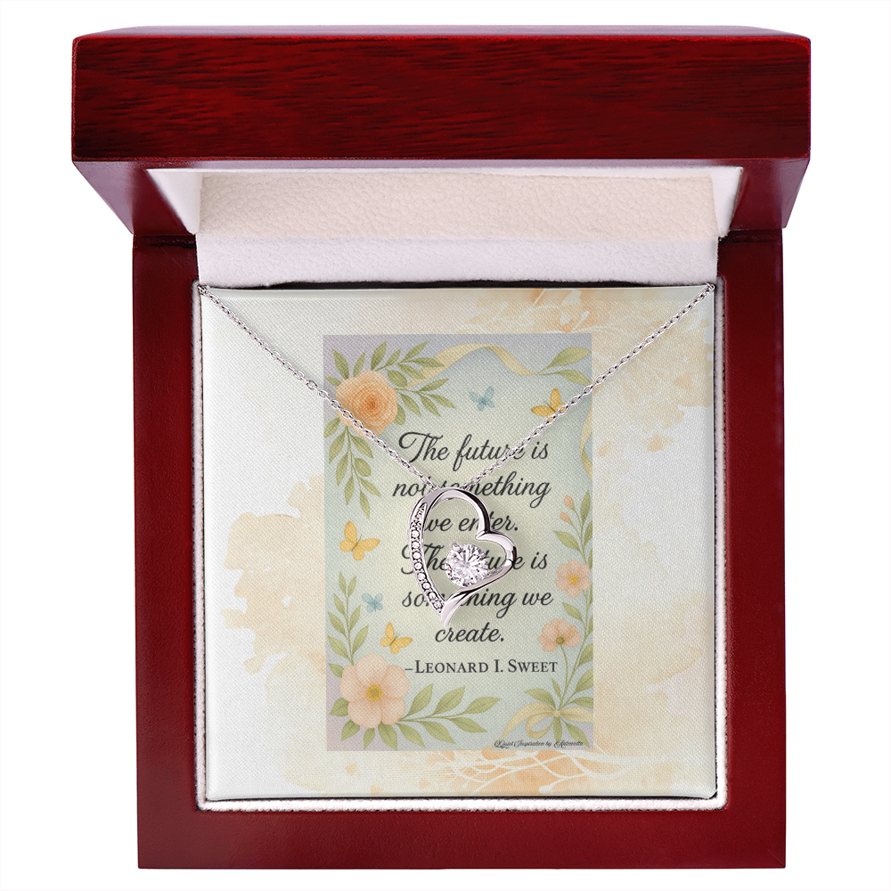 Inspirational Future Necklace for Women – “Create Your Future” Motivational Gift | Encouragement Jewelry for New Beginnings