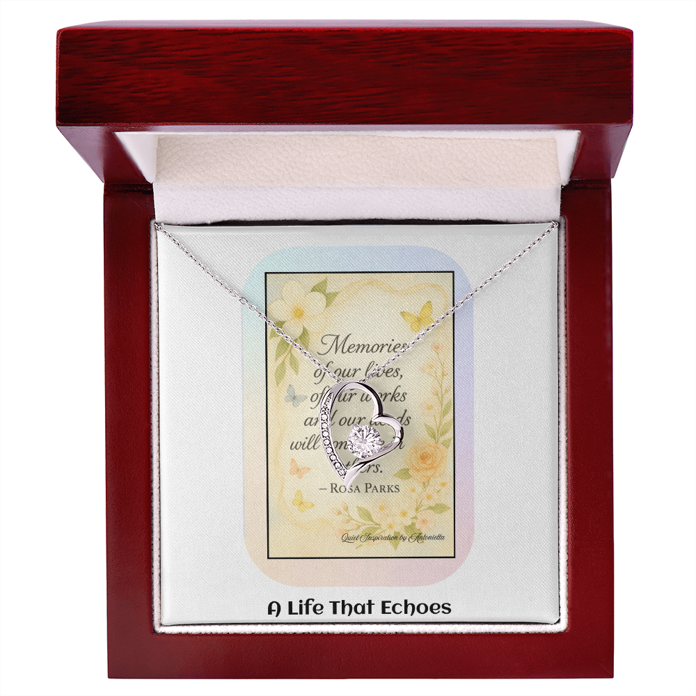 Encouragement Necklace for Women – Meaningful Gift About Legacy, Memories & Making a Difference