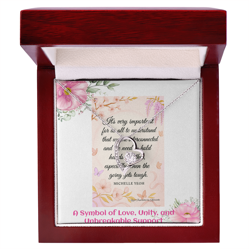 Elegant Heart Necklace for Women – Meaningful Love & Support Gift for Someone Special