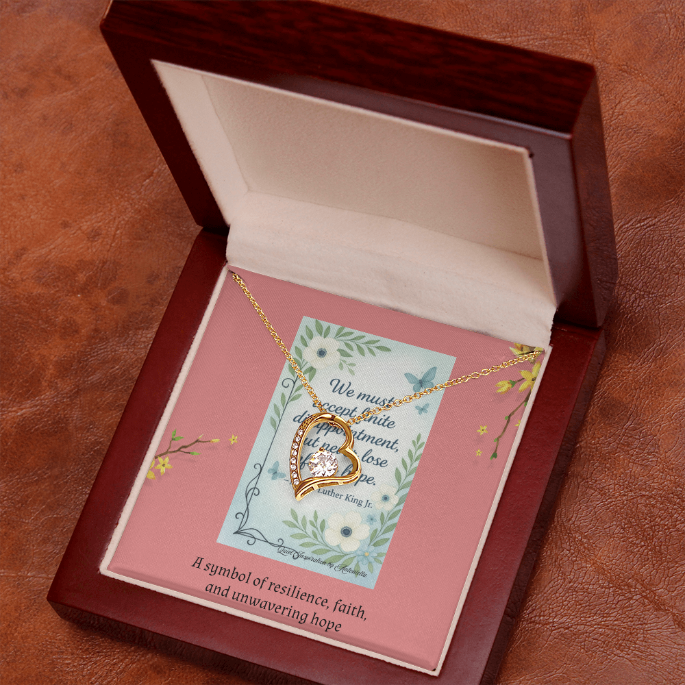 Encouragement Gift for Her – Inspirational Heart Necklace | Hope & Strength Jewelry for Daughter, Wife, Sister or Best Friend