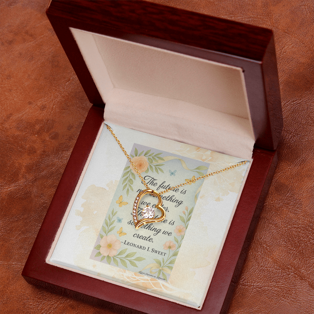 Inspirational Future Necklace for Women – “Create Your Future” Motivational Gift | Encouragement Jewelry for New Beginnings