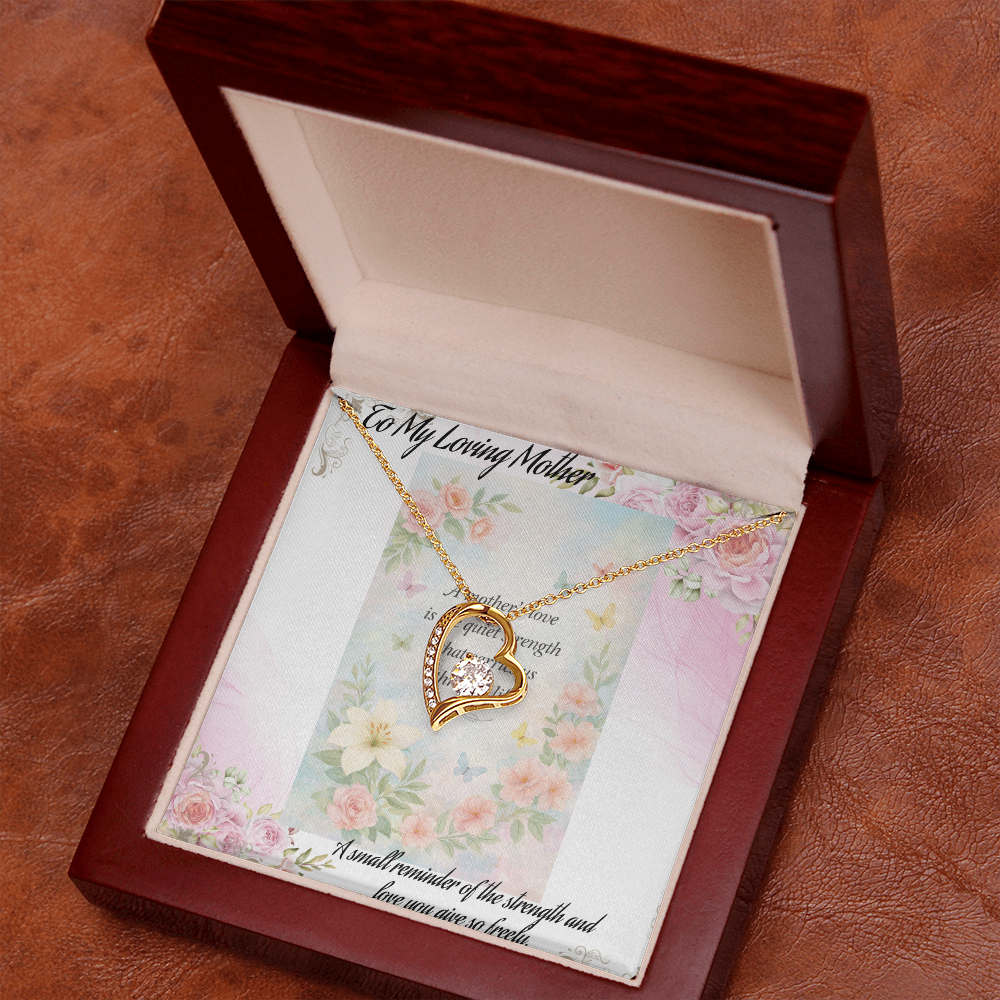 Gift for Mom That Says I Love You Without Words 💖 Keepsake Necklace