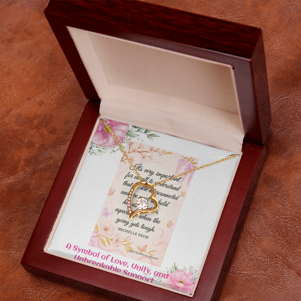 Elegant Heart Necklace for Women – Meaningful Love & Support Gift for Someone Special