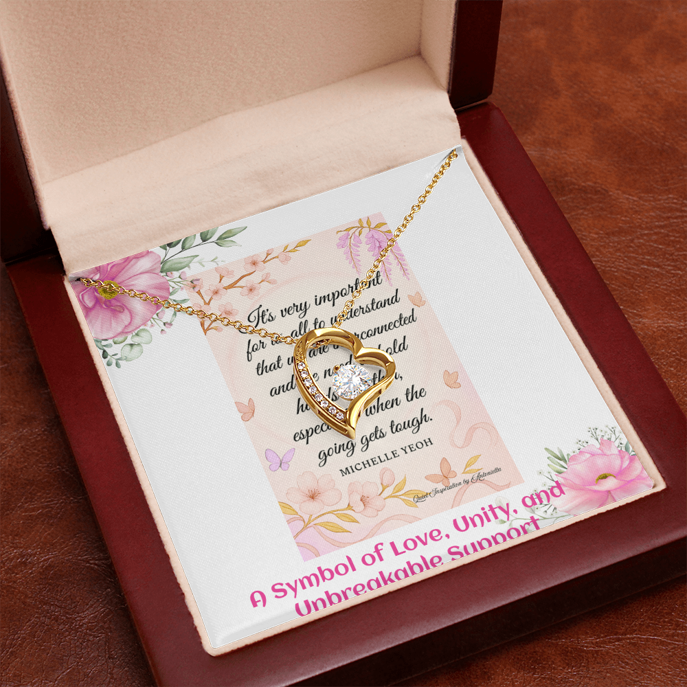 Elegant Heart Necklace for Women – Meaningful Love & Support Gift for Someone Special