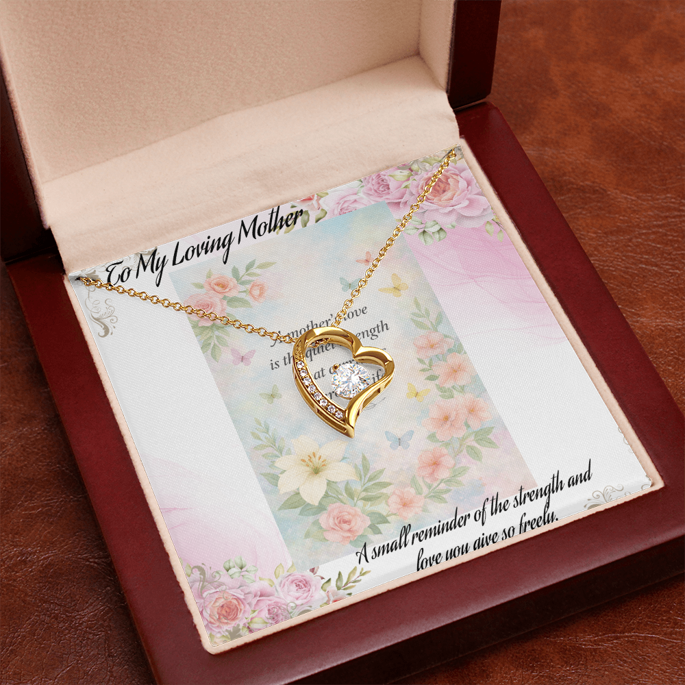 Gift for Mom That Says I Love You Without Words 💖 Keepsake Necklace