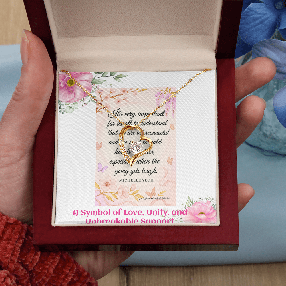 Elegant Heart Necklace for Women – Meaningful Love & Support Gift for Someone Special