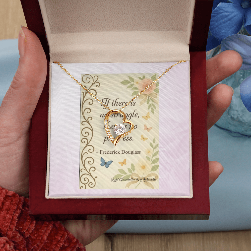 Forever Love Necklace – Inspirational Encouragement Gift for Her | Strength & Hope Jewelry
