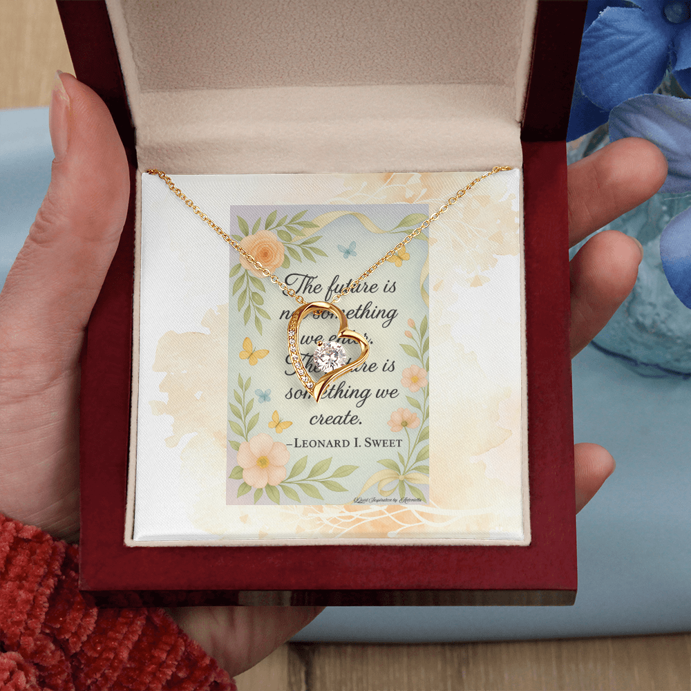 Inspirational Future Necklace for Women – “Create Your Future” Motivational Gift | Encouragement Jewelry for New Beginnings