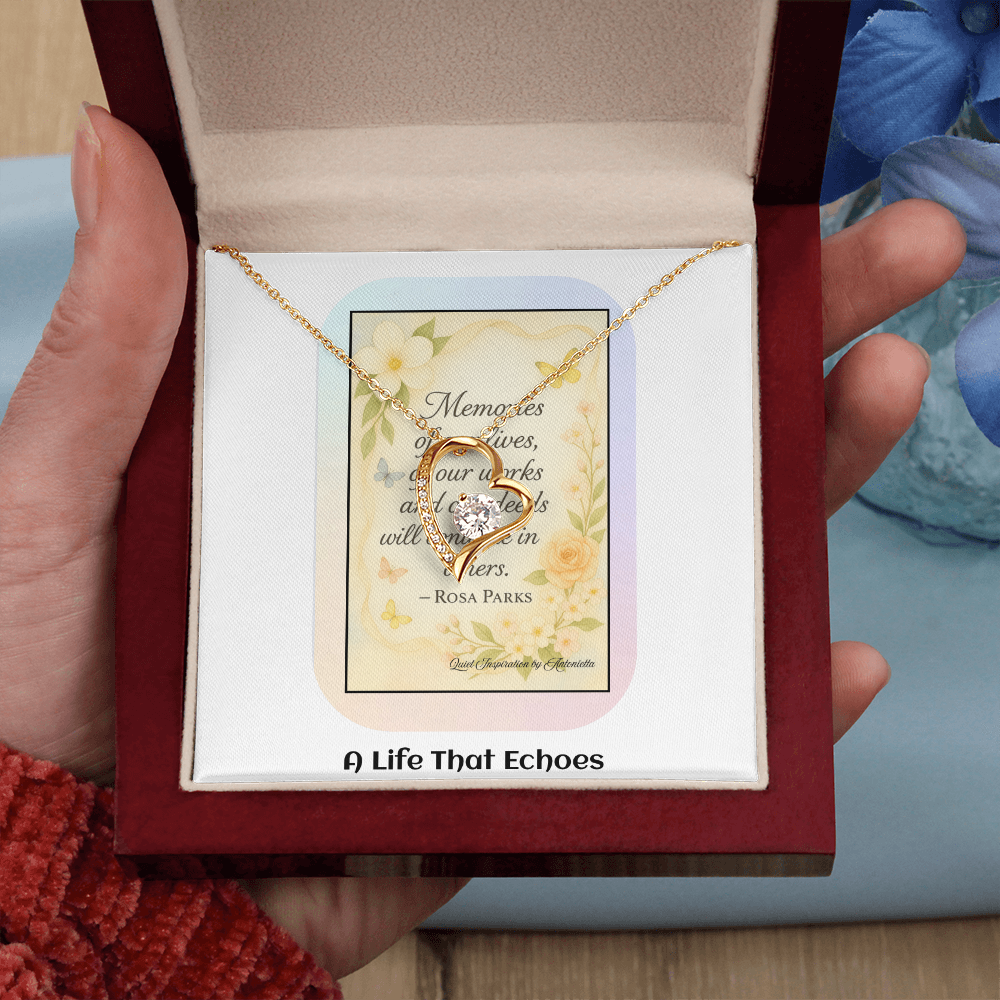 Encouragement Necklace for Women – Meaningful Gift About Legacy, Memories & Making a Difference