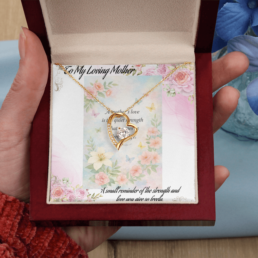 Gift for Mom That Says I Love You Without Words 💖 Keepsake Necklace