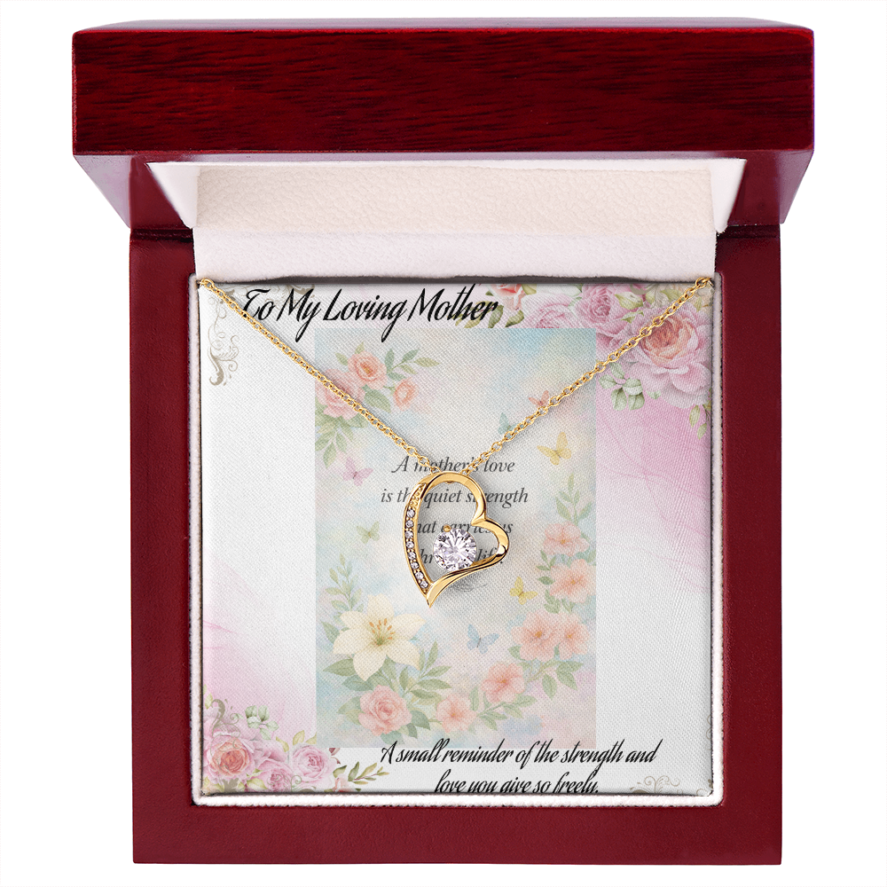 Gift for Mom That Says I Love You Without Words 💖 Keepsake Necklace