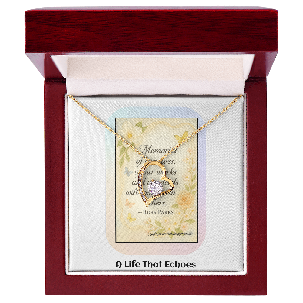 Encouragement Necklace for Women – Meaningful Gift About Legacy, Memories & Making a Difference