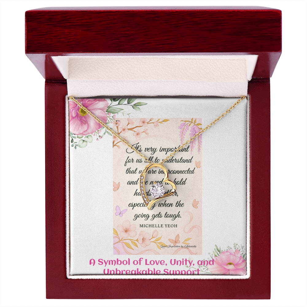 Elegant Heart Necklace for Women – Meaningful Love & Support Gift for Someone Special