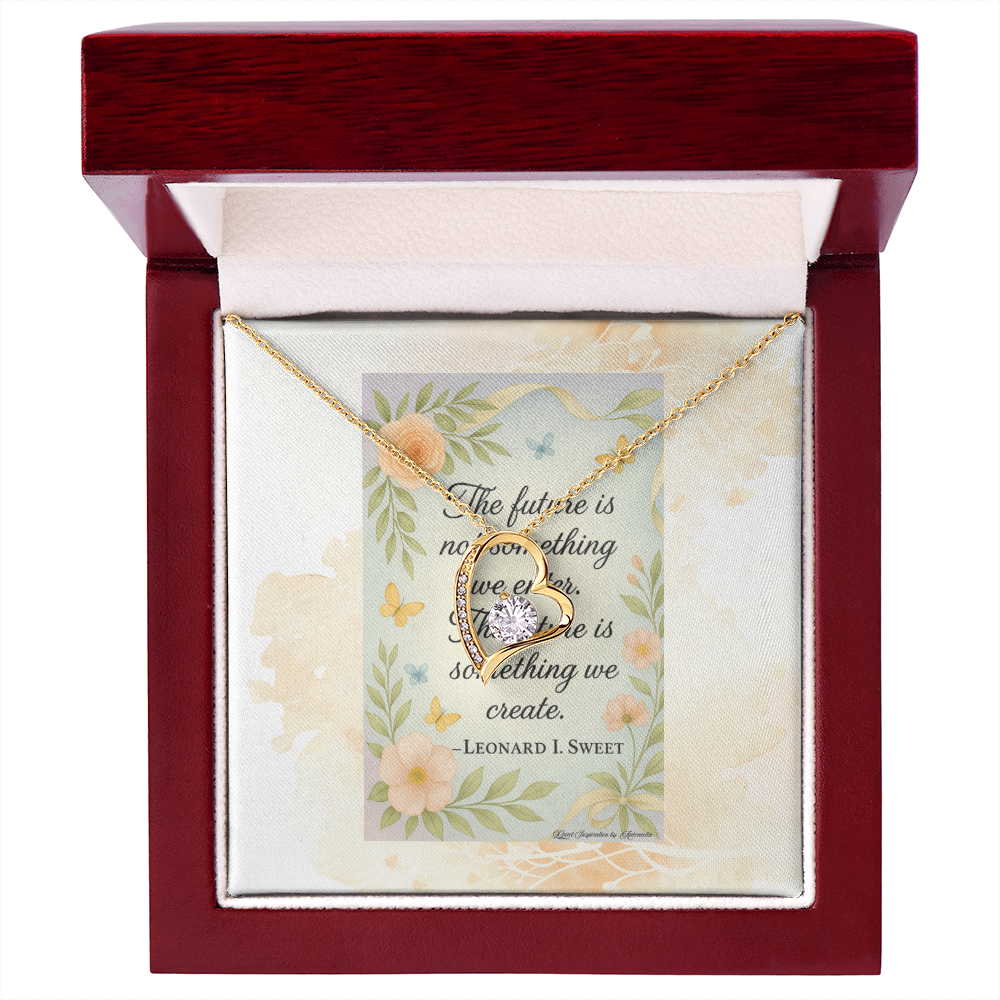 Inspirational Future Necklace for Women – “Create Your Future” Motivational Gift | Encouragement Jewelry for New Beginnings