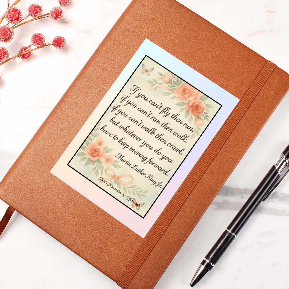 Inspirational Graphic Journal – Keep Moving Forward Motivational Quote Notebook | Resilience & Personal Growth Journal | Mindfulness Writing Gift | Quiet Inspiration by Antonietta