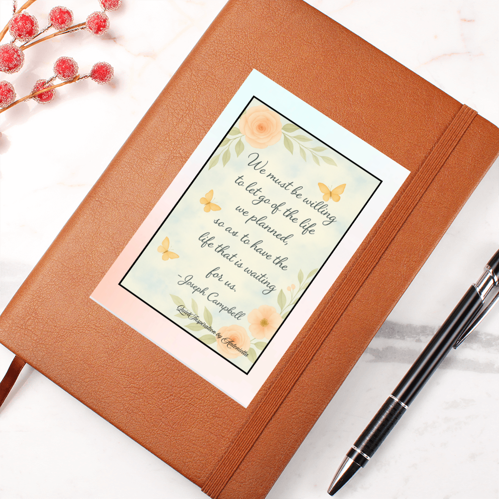 Let Go & Begin Again Inspirational Journal – Motivational Graphic Journal | Quiet Inspiration by Antonietta