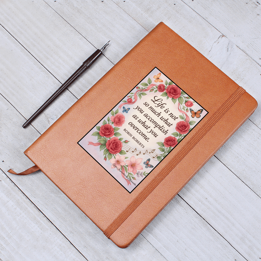 Life Is What You Overcome – Inspirational Floral Quote Poster | Quiet Inspiration by Antonietta