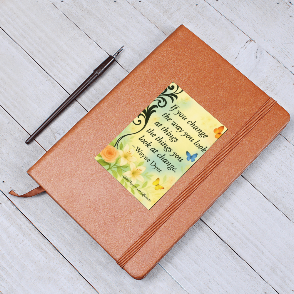 Positive Mindset Graphic Journal | Wayne Dyer Inspired | Quiet Inspiration by Antonietta