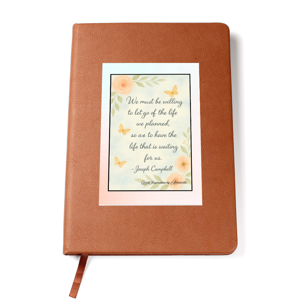 Let Go & Begin Again Inspirational Journal – Motivational Graphic Journal | Quiet Inspiration by Antonietta