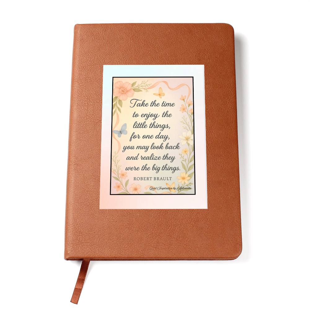 Enjoy the Little Things Inspirational Journal | Mindfulness Gratitude Journal | Quiet Inspiration by Antonietta