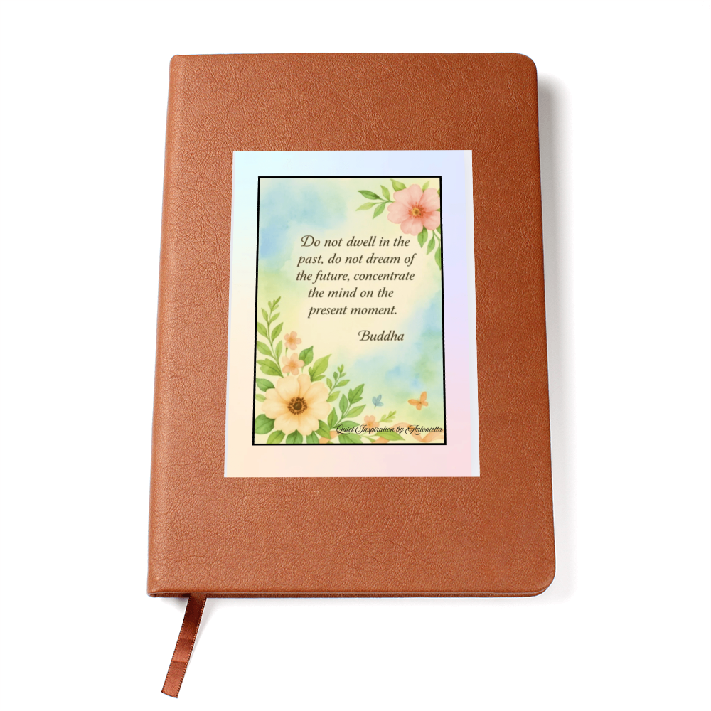 Mindfulness Graphic Journal – Present Moment Inspirational Quote Notebook | Meditation, Gratitude & Self-Reflection Writing Journal | Botanical Spiritual Journal | Quiet Inspiration by Antonietta