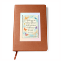 Jane Goodall Inspirational Graphic Journal – “What You Do Makes a Difference” Motivational Quote Notebook | Positive Mindset & Personal Growth Journal | Butterfly Botanical Design | Quiet Inspiration by Antonietta