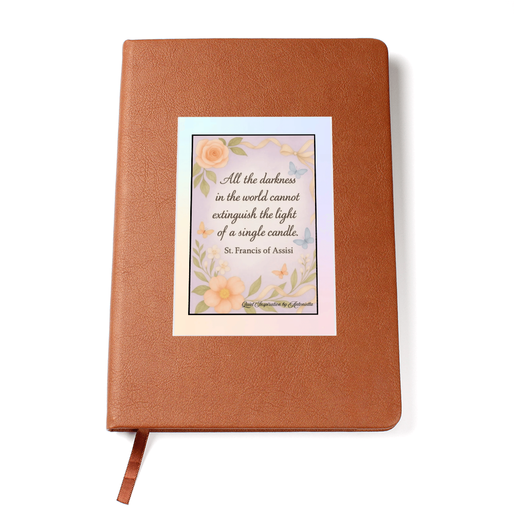 All the Darkness Cannot Extinguish the Light | Graphic Journal Quiet Inspiration by Antonietta
