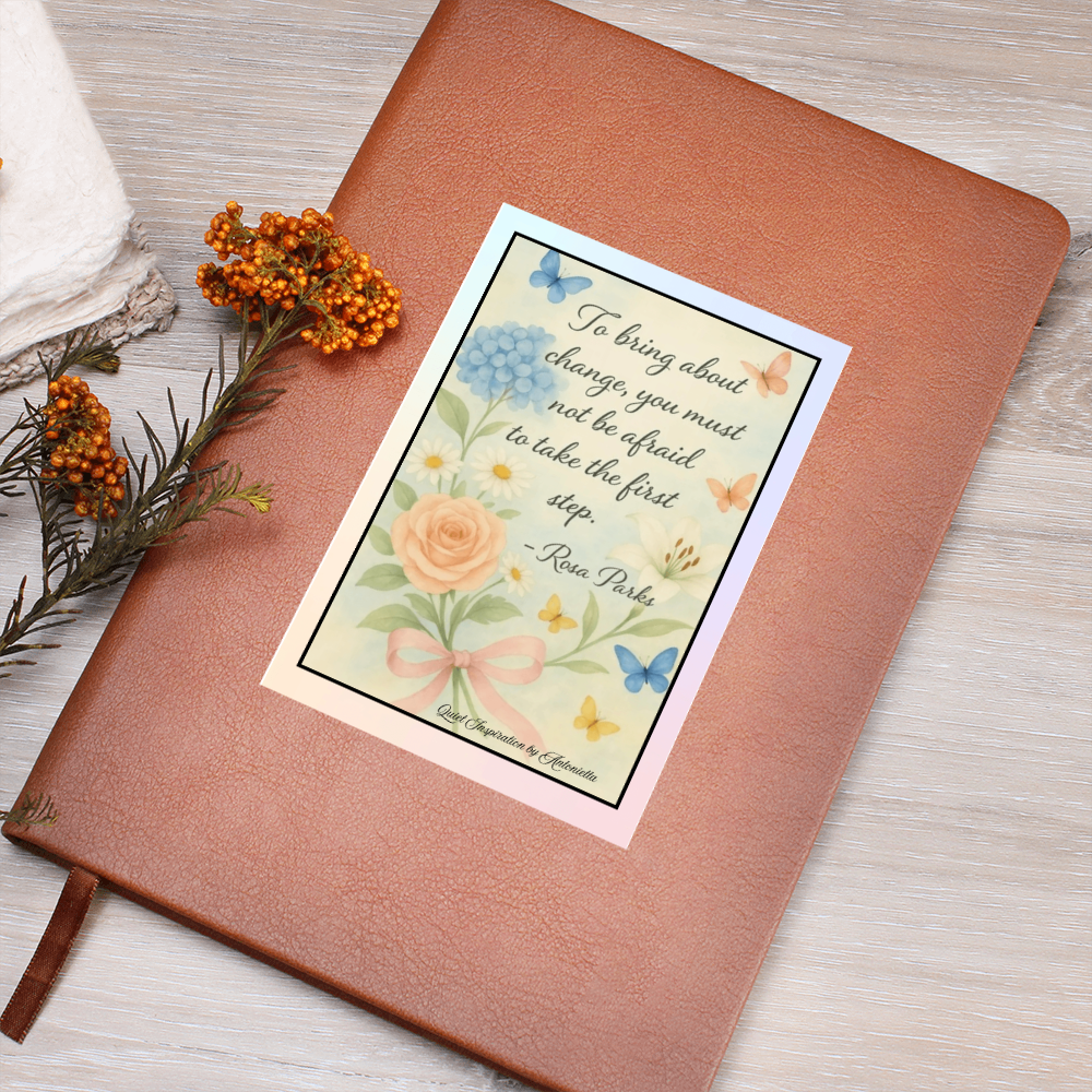 First Step Reflection Graphic Journal | Quiet Inspiration by Antonietta