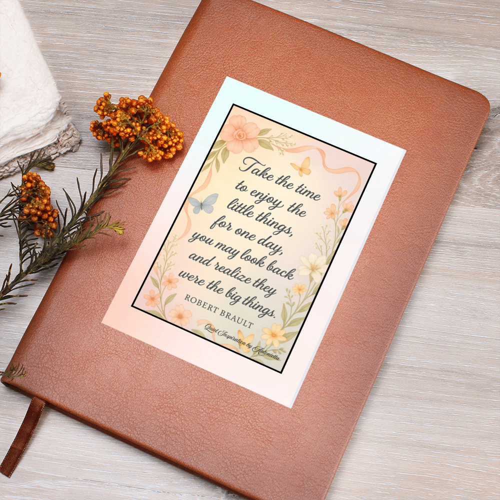 Enjoy the Little Things Inspirational Journal | Mindfulness Gratitude Journal | Quiet Inspiration by Antonietta