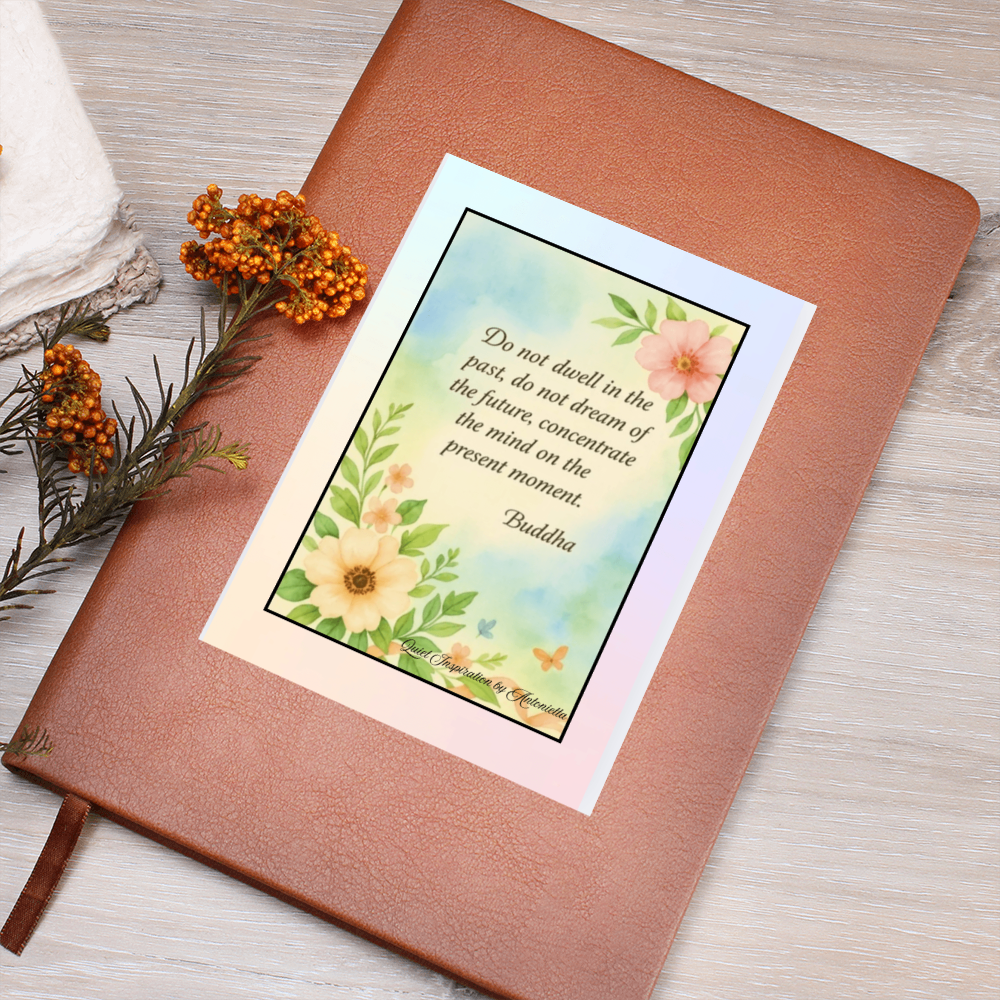 Present Moment Reflection Graphic Journal | Quiet Inspiration by Antonietta