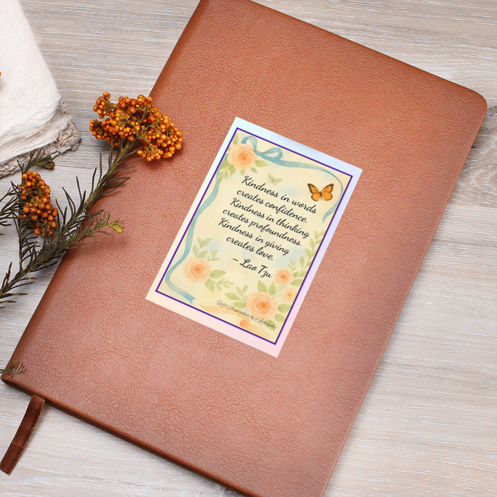 Kindness Reflection Graphic Journal | Quiet Inspiration by Antonietta
