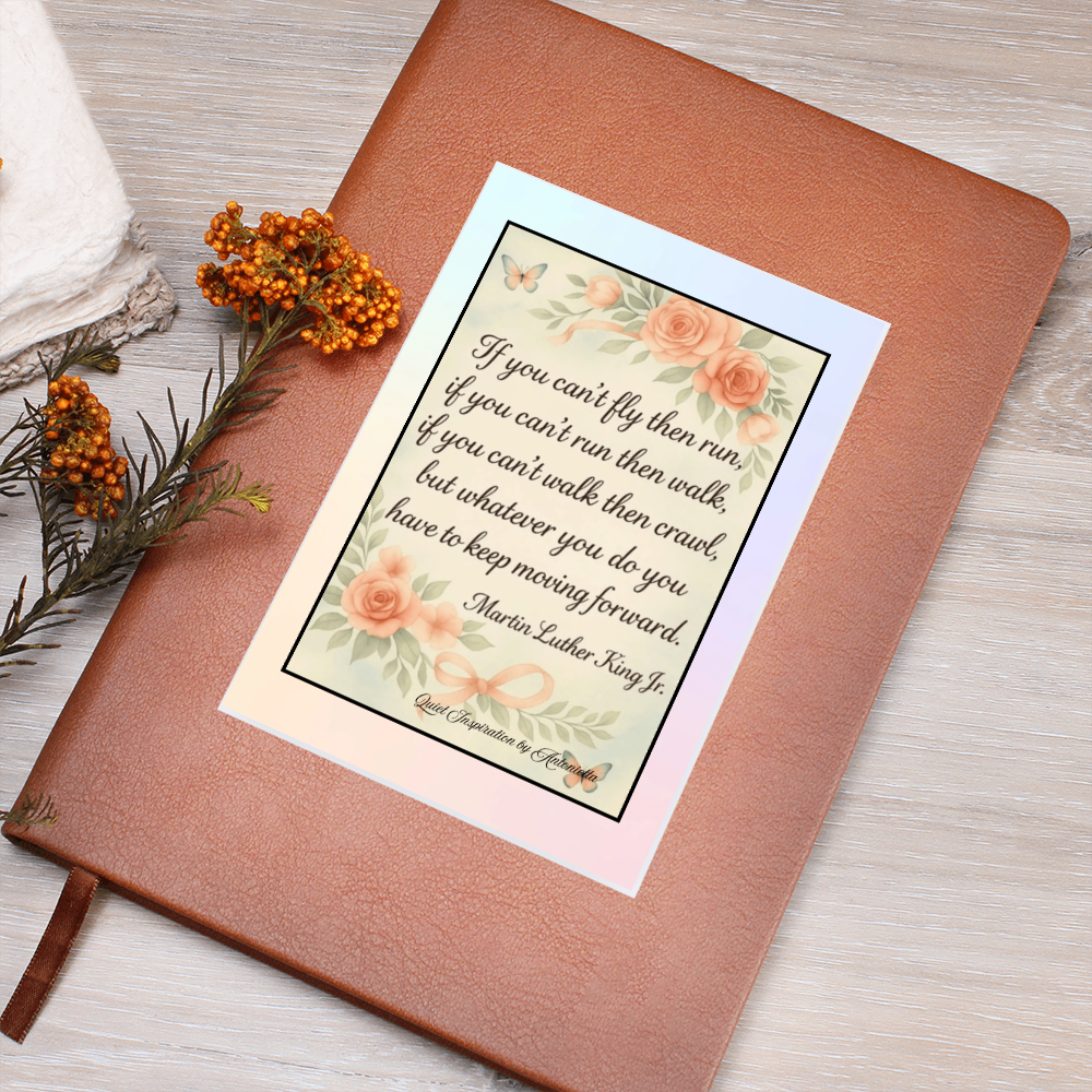 Inspirational Graphic Journal – Keep Moving Forward Motivational Quote Notebook | Resilience & Personal Growth Journal | Mindfulness Writing Gift | Quiet Inspiration by Antonietta